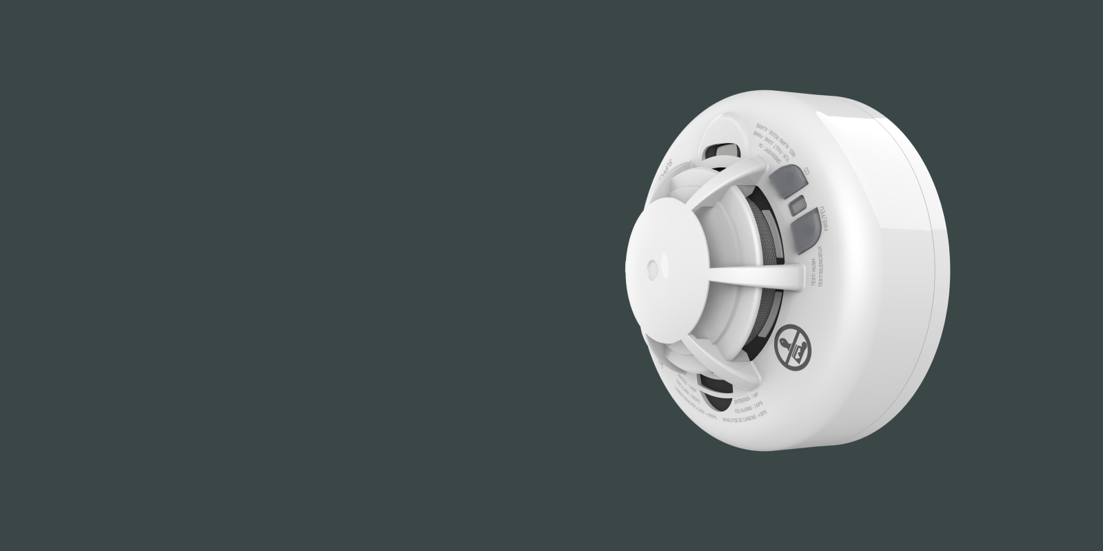 Product image of the combination smoke and carbon monoxide detector