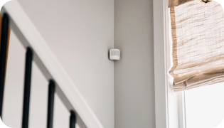 A security sensor setup in a home
