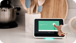 Vivint Smart Hub on the kitchen counter