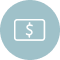 money symbol on card icon