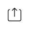 Simple drawn share icon