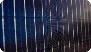 Close up of solar panels