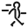 Walking person icon
