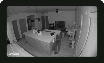 night view of Vivint indoor camera