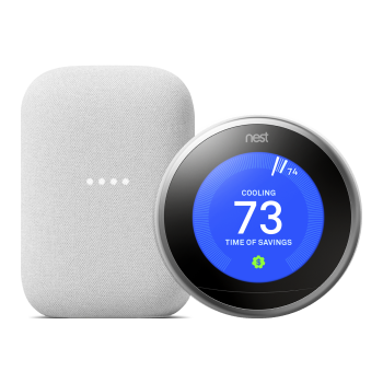 Google Nest Audio Speaker and Nest Thermostat