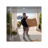 Doorbell Camera Pro view of a front porch while a package is delivered