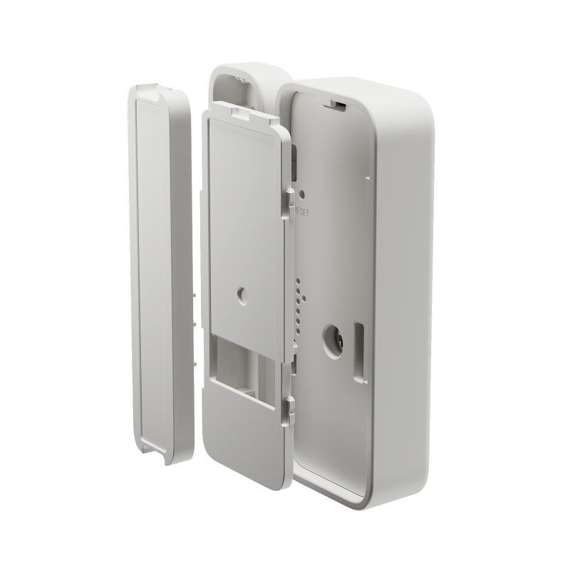 An exploded view of the Vivint Door and Window Sensor, showing its internal components