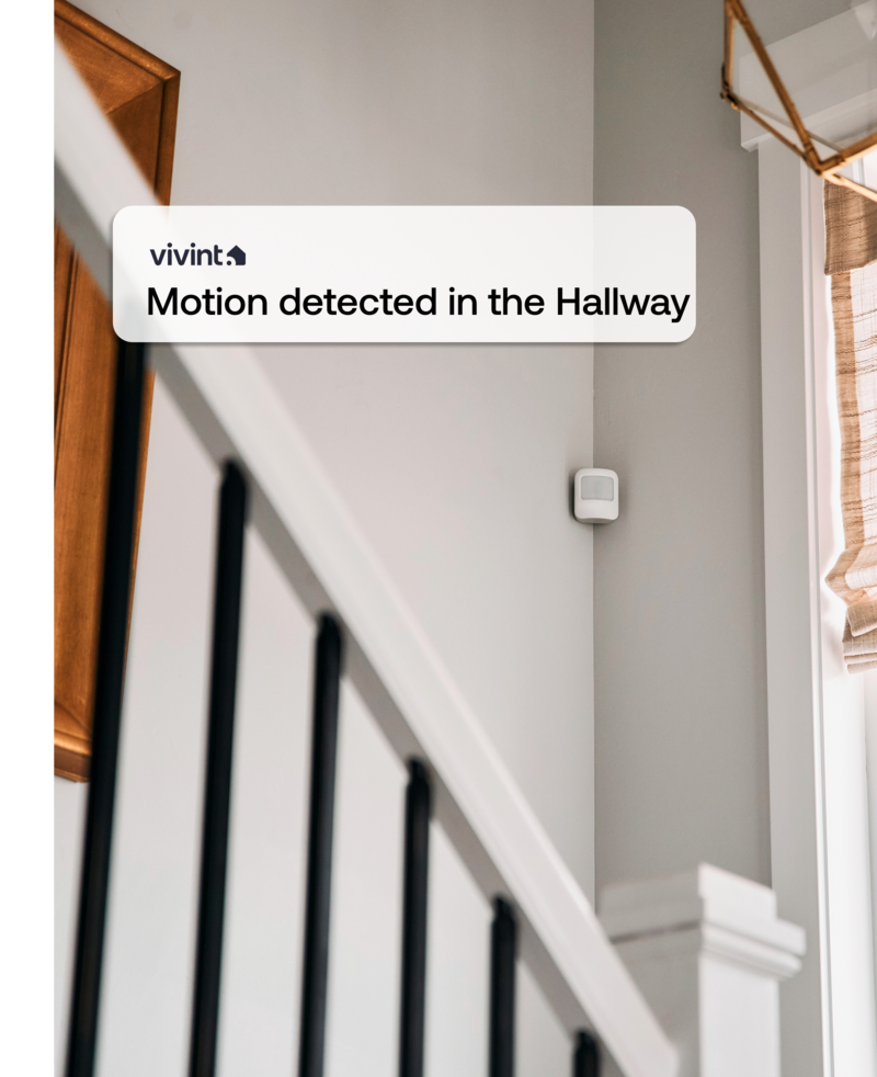 Vivint motion sensor phone alert