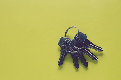 Keyring full of keys.