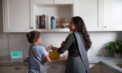 Mother and daughter in the kitchen