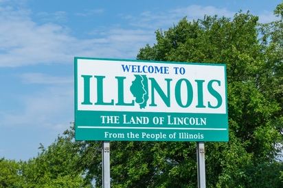 Illinois state sign