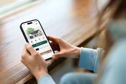 Home screen of the Vivint app.