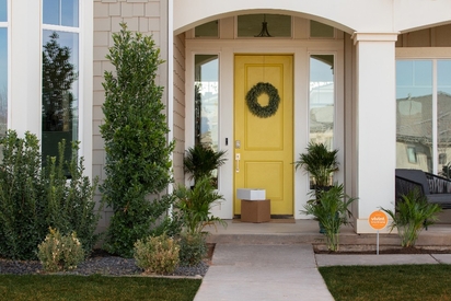 Packages being monitored by the Vivint Doorbell Camera Pro.