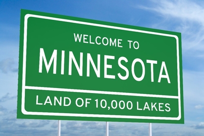 Welcome to Minnesota sign.
