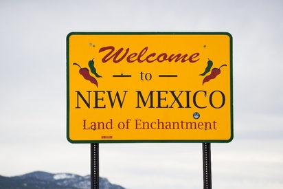 New Mexico state sign