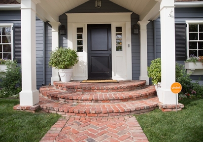 Exterior of home protected by Vivint.
