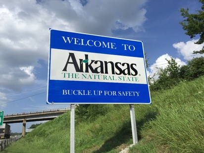 Arkansas state sign.