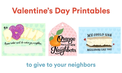 Printable Valentine's Day cards.