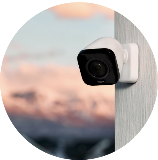 Vivint Outdoor Camera Pro on the side of a home