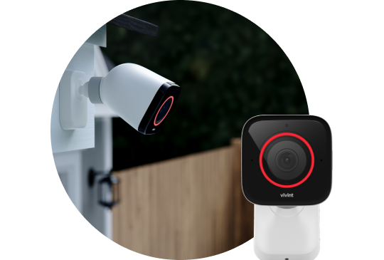 Vivint outdoor camera pro monitoring home perimeter