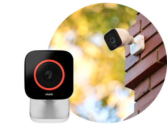 Vivint outdoor camera pro monitoring home perimeter