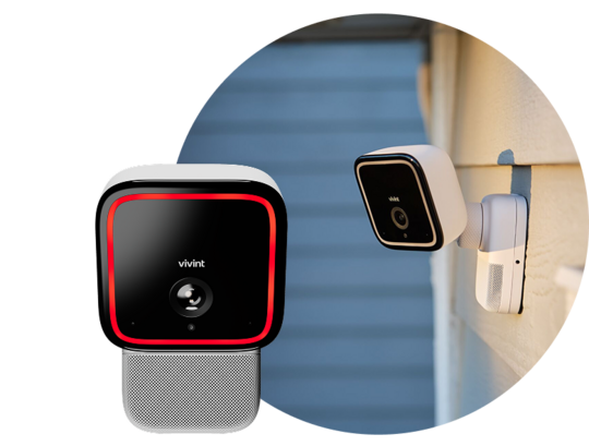 Vivint outdoor camera pro monitoring home perimeter