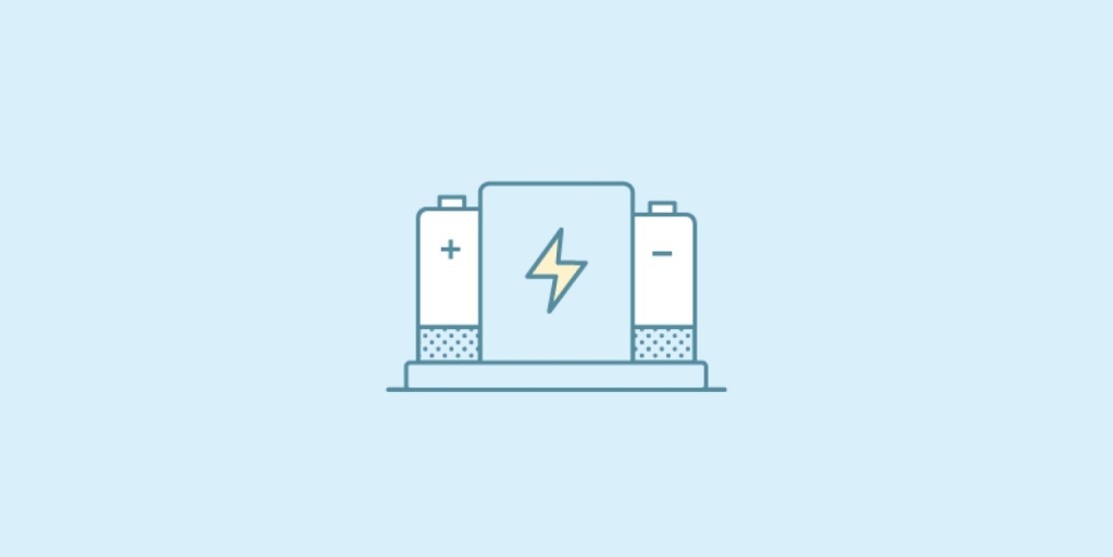 Graphic image of solar batteries