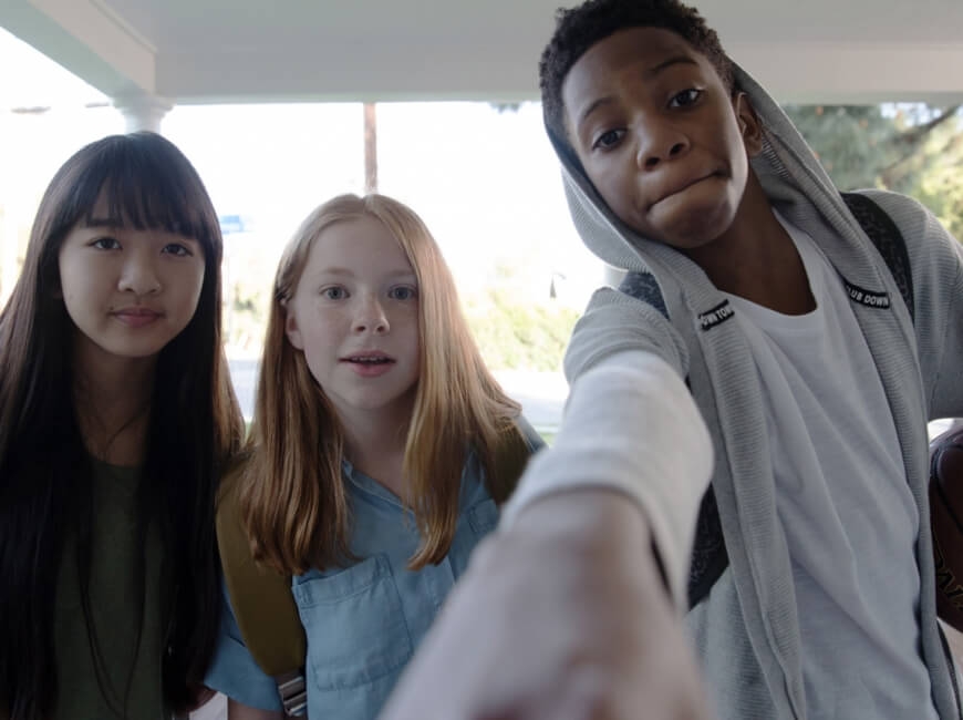 kids at door