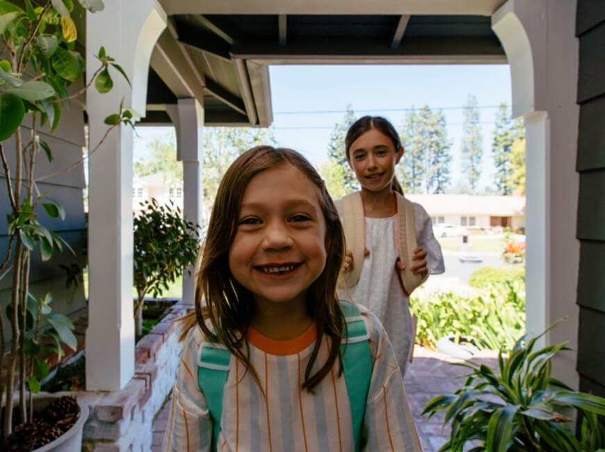 Kids at door